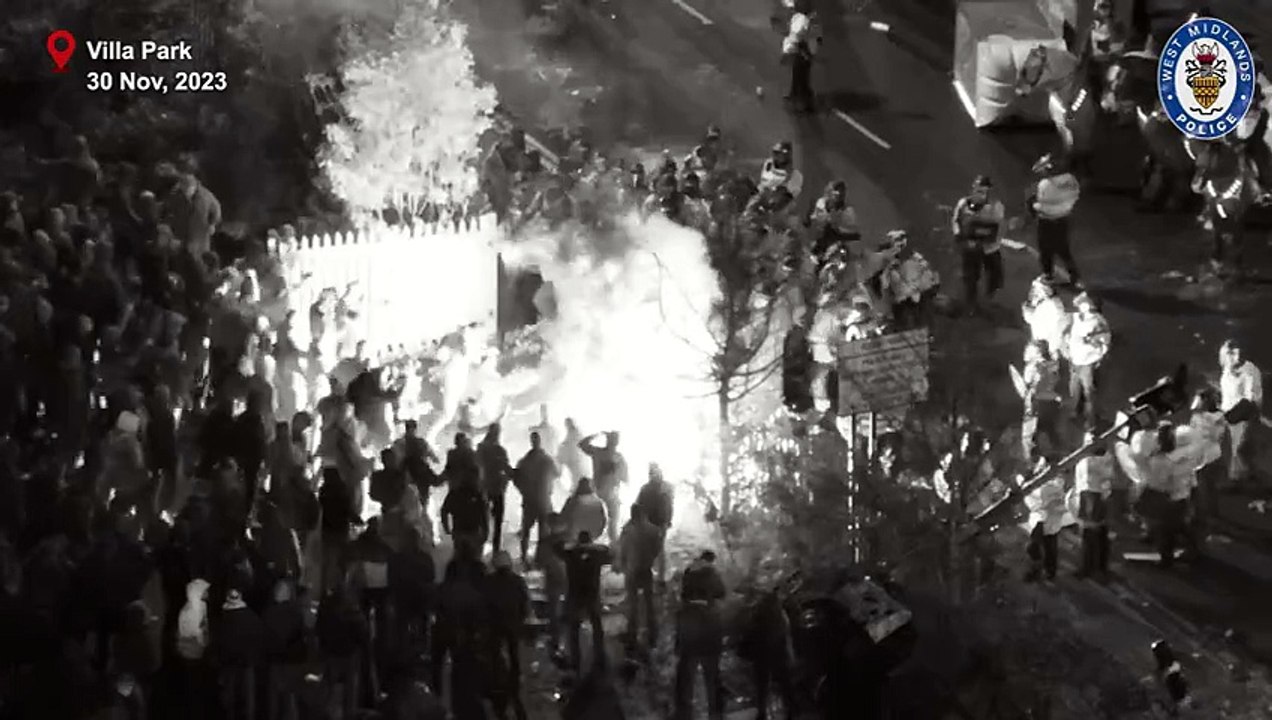 Violent disorder at Aston Villa v Legia Warsaw...
