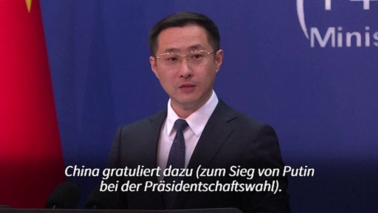 China gratuliert Putin zum Wahlsieg und preist Freundschaft mit Russland