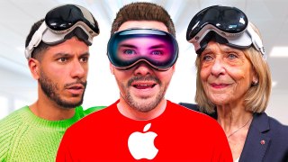 Les Français test l'Apple Vision Pro pour la 1ère fois !