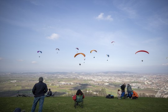 Yamaç paraşütü tutkunları Kırantepe’de buluşuyor!