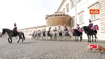 Giornata dell'Unit? nazionale, anche il cane Briciola al cambio della guardia al Quirinale