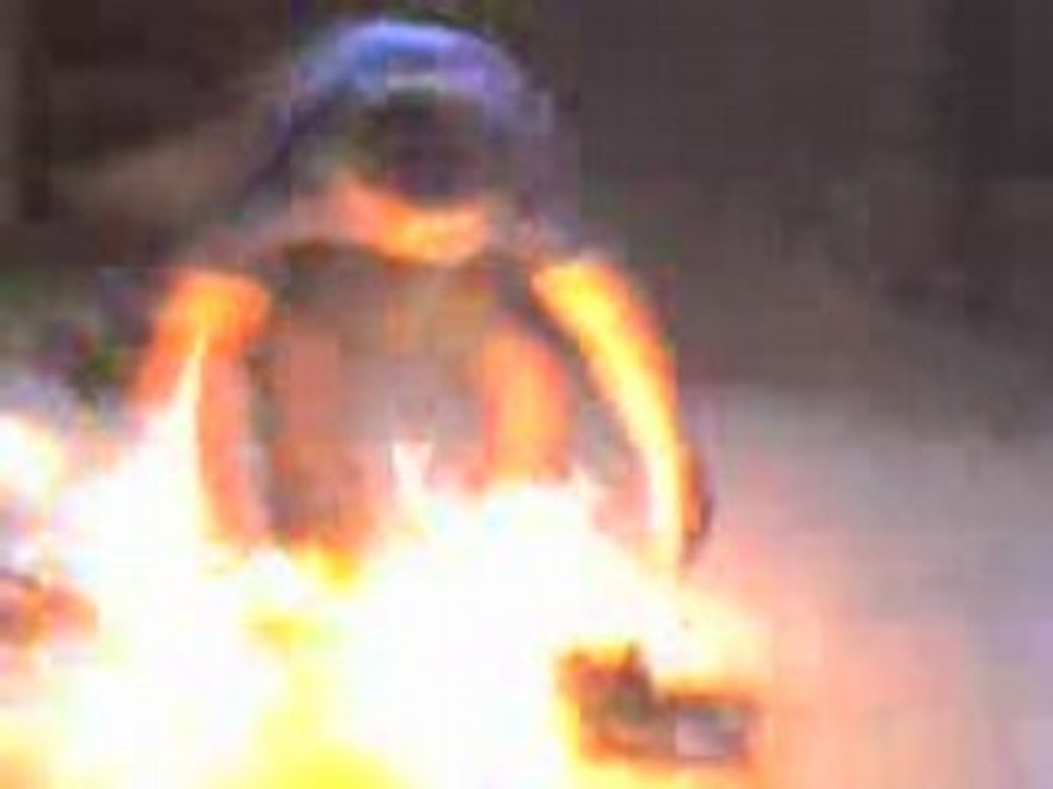 les chaussures en feu