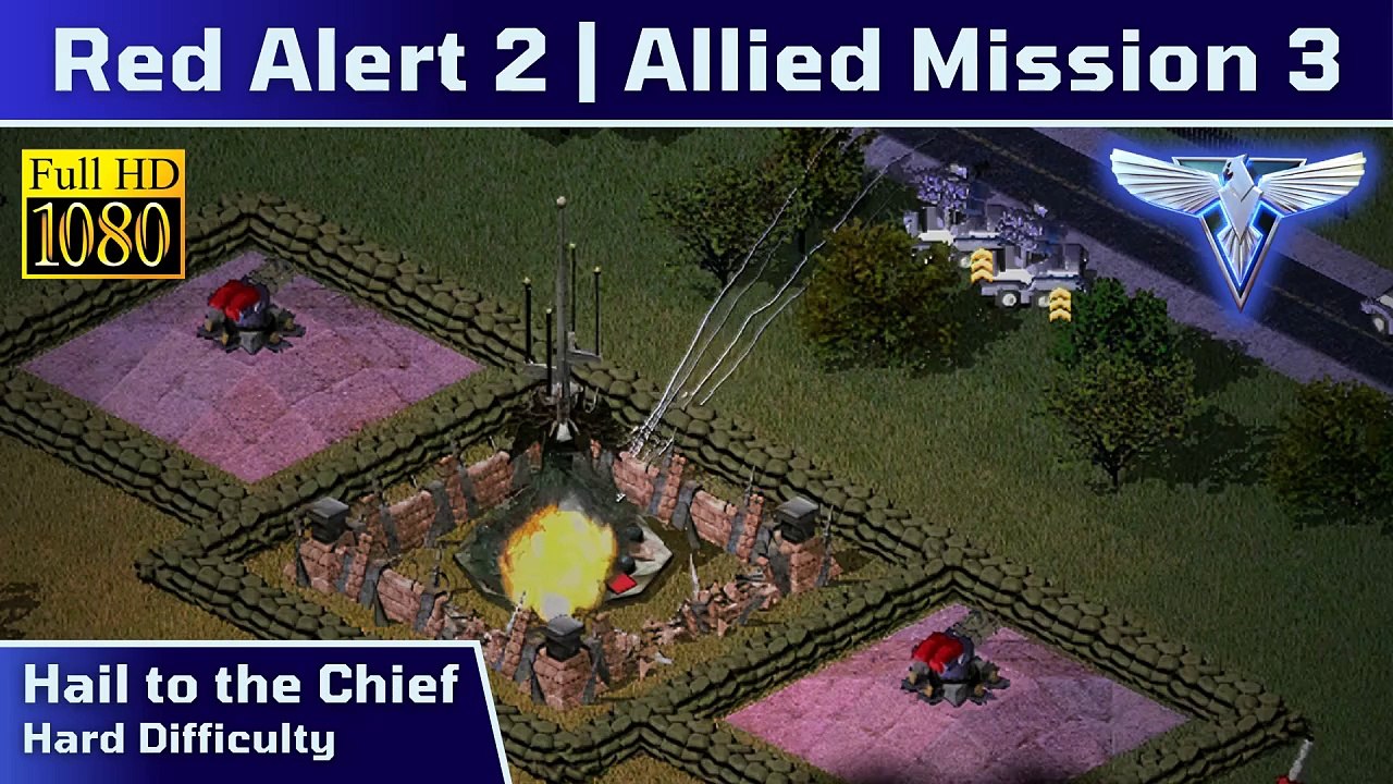 How to Beat Red Alert 2 Allied Mission 3: Hail to the Chief - Hard - 1080p HD