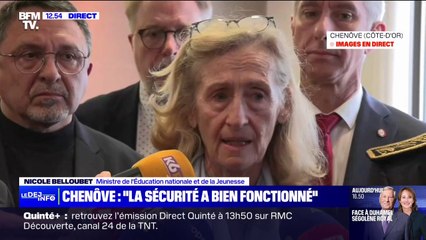 Principale menacée au couteau: selon Nicole Belloubet, "les procédures de sécurité ont bien fonctionné"