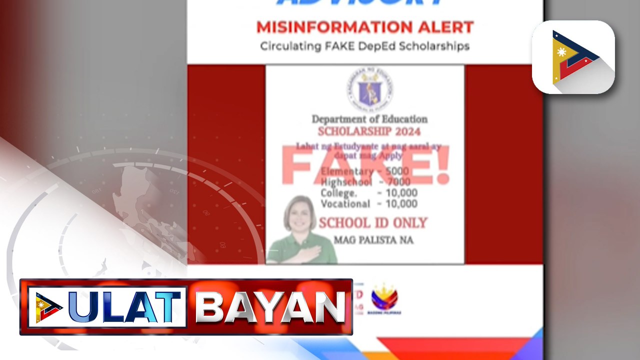 DepEd, nilinaw na hindi totoo ang kumakalat na impormasyong nag-aalok umano sila ng scholarship