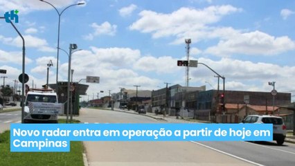 Novo Radar entra em operação a partir de hoje em Campinas