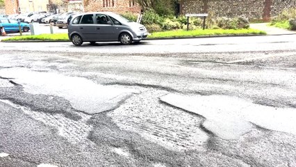 Pothole watch in Chichester: one street in particular featured