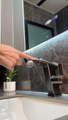 This facial faucet is absolutely stunning with its modern and sleek design.