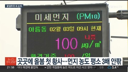 꽃샘추위 속 전국 눈비…강원 산간 20㎝ 대설