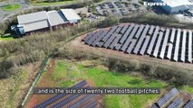 A huge solar farm has been built in Wednesfield to power New Cross Hospital.