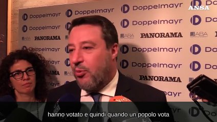 Russia, Salvini: "Quando un popolo vota ha sempre ragione"