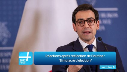Réactions après réélection de Poutine : "Simulacre d'élection"