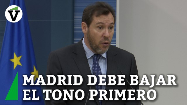 Puente dice que es la Comunidad de Madrid la que debe empezar a rebajar el tono