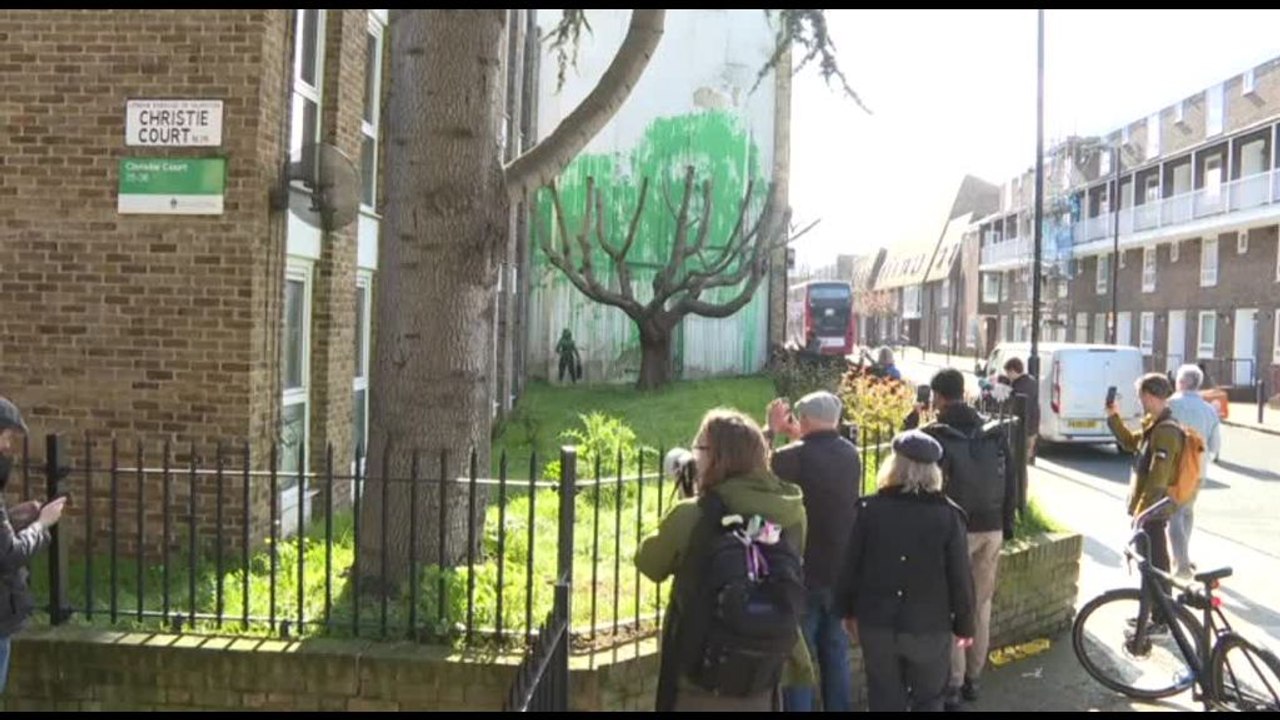 Spunta un nuovo murale di Banksy a nord di Londra