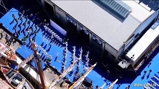 La Nave Amerigo Vespucci della marina Militare ? arrivata a Buenos Aires
