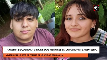 Tragedia se cobró la vida de dos menores en Comandante Andresito