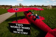 New War Plane Sculpture at British Ironwork Centre