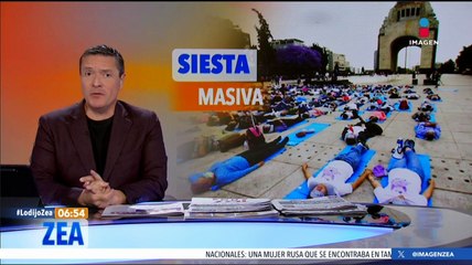 Así fue la siesta masiva en el Monumento a la Revolución