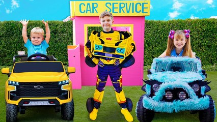 Magical Transformer Car Adventure | Diana & Roma's Heartwarming Story 🚗