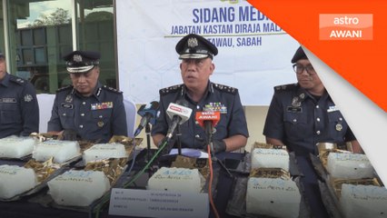 JKDM Sabah rampas syabu 10.79 kilogram di Tawau
