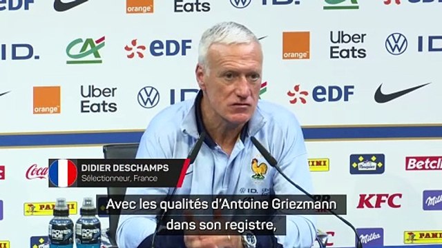Pour Deschamps, il sera très, très difficile de remplacer Griezmann