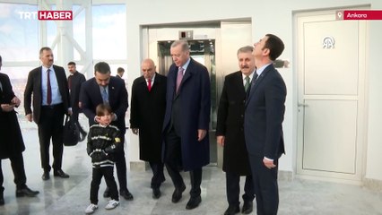 Cumhurbaşkanı Erdoğan, Atatürk Cumhuriyet Kulesi'nde inceleme yaptı