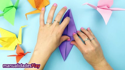 Cómo hacer una grulla de papel con origami Fácil Tutorial paso a paso_1440p