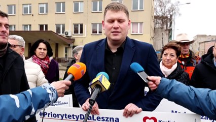 Konferencja prasowa KO w Lesznie