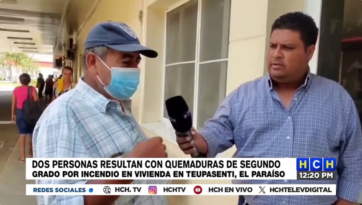 Dos personas con graves quemaduras al incendiarse casa en Teupasenti, El Paraíso