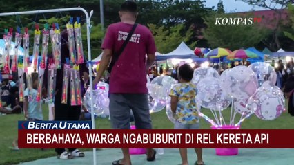 Descargar video: Warga Purwakarta Ngabuburit di Rel Kereta Api, PT KAI Dibuat Kerepotan Peringatkan Bahaya!