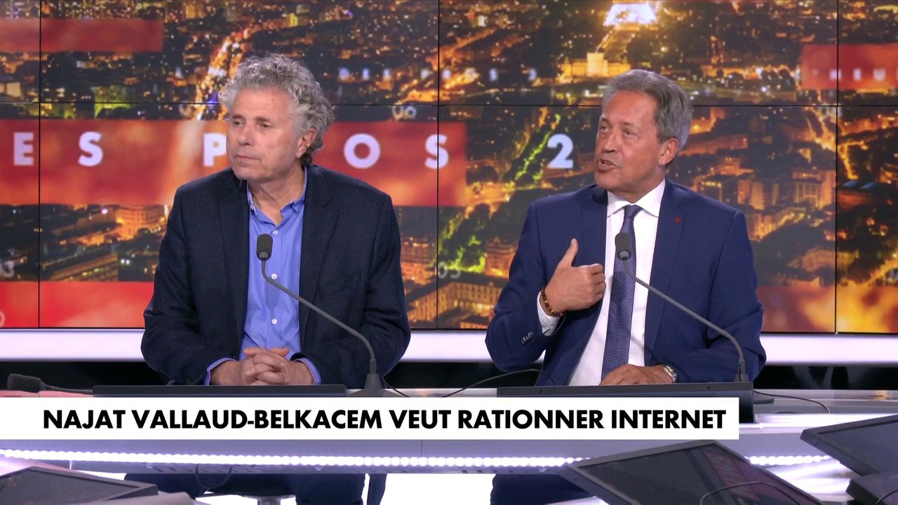 Georges Fenech, Geoffroy Lejeune et Gilles-William Goldnadel, réagissent à l'idée de Najat Vallaud-Belkacem de rationner Internet