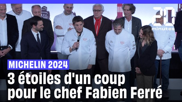 Michelin 2024: À 35 ans, Fabien Ferré devient le plus jeune chef français triplement étoilé #shorts