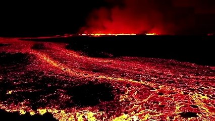 Eruption volcanique impressionnante en Islande