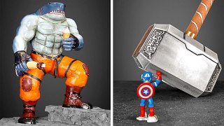 Dave's Crafts And Epic Challenges - Thor's Hammer, King Shark And More! 