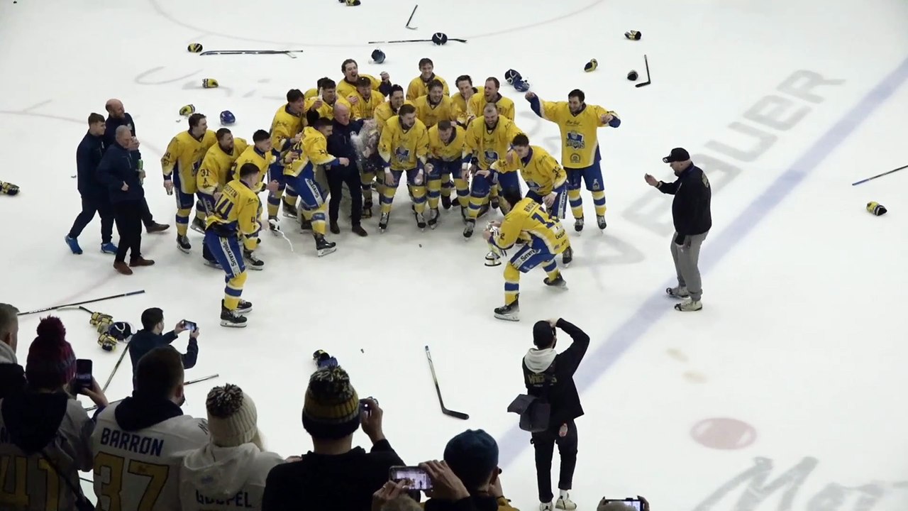 Leeds Knights - Coach Ryan Aldridge interview on retaining NIHL National league title