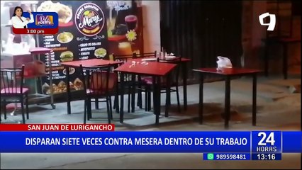 SJL: disparan siete veces contra mesera dentro de su trabajo