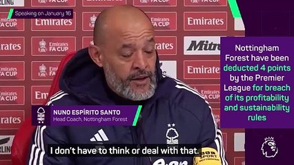 Nuno Espirito Santo 'will deal with' Premier League charges