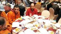 مؤسسة نبيل الكاتب الخيرية تقيم حفل إفطار جماعي لعمال النظافة و توزع شنط ووجبات غذائية