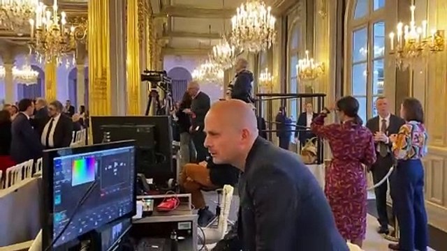 Dans la salle de fête de l’Elysée, petite visite en images
