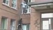 Kid Falls From Roof Onto Metal Rail