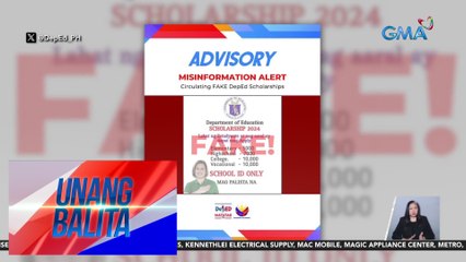 DepEd, nagbabala laban sa kumakalat na post online tungkol sa pekeng scholarship | UB