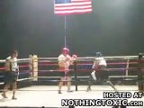 Massive Two Punch Army Boxing Knockout