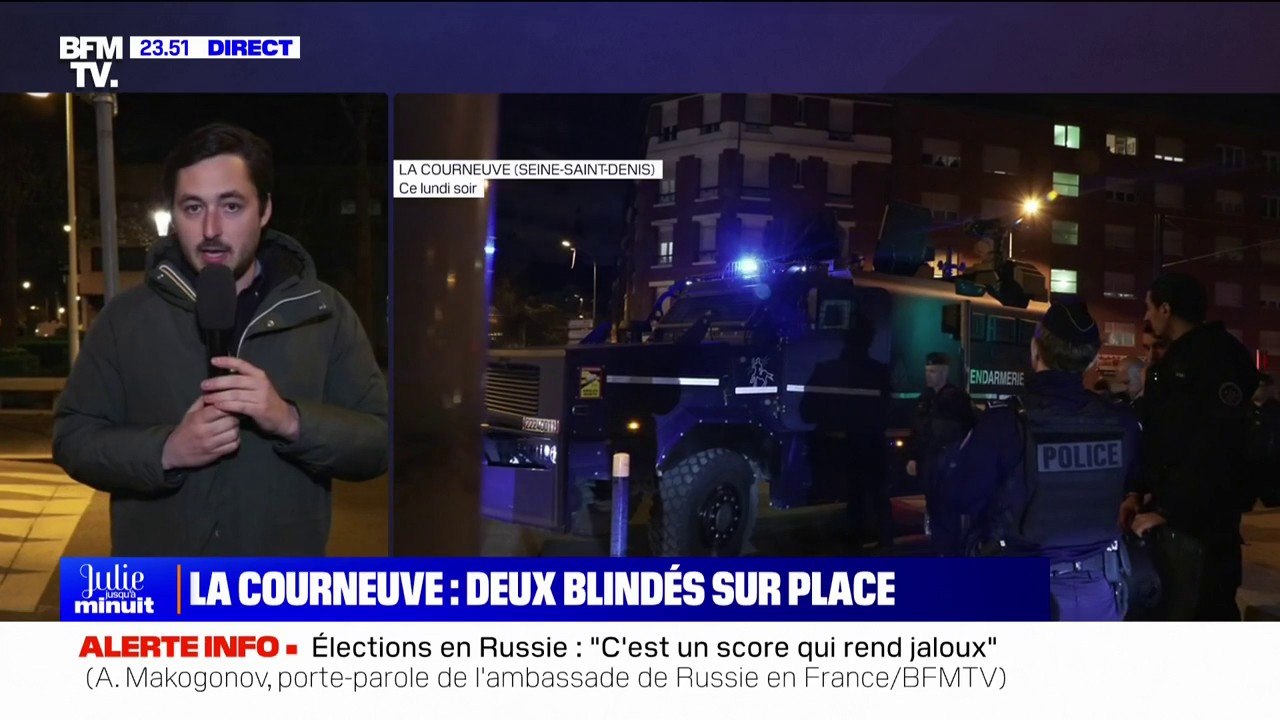 Commissariat attaqué à La Courneuve: deux blindés déployés par la gendarmerie pour assurer le maintien de l'ordre
