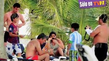 Lionel Messi de vacaciones con su familia en Cancún México