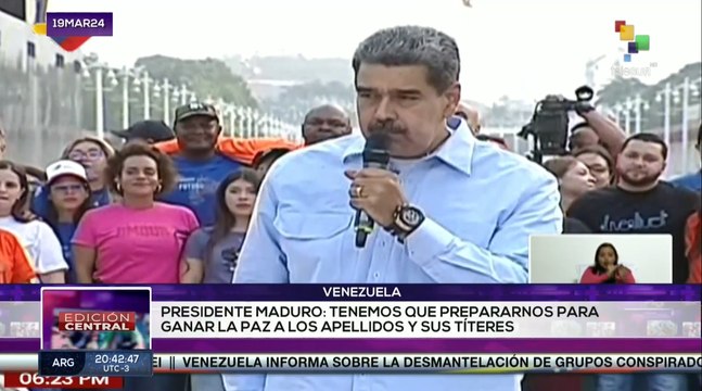Pdte. Nicolás Maduro reiteró denuncia sobre planes conspirativos contra el país.