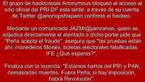 El grupo de hacktivistas Anonymous hackea el sitio PRIDF