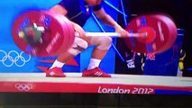 Levantadora de pesas se orina en los Juegos Olimpicos de Londres 2012