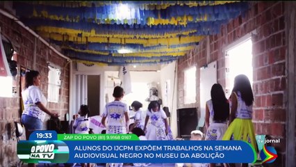 Alunos do IJCPM expõem trabalhos na semana do audiovisual negro no Museu da Abolição