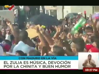 Calles zulianas se desbordan de pueblo para recibir al Pdte. Nicolás Maduro