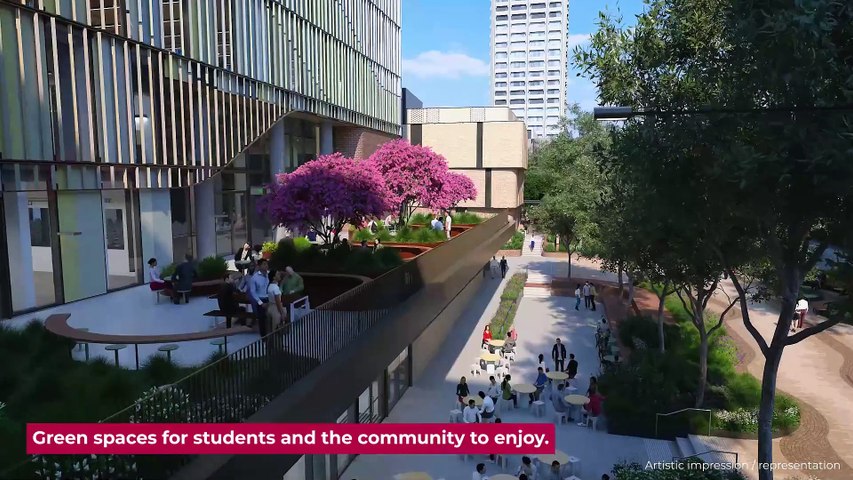 The ACT Government has put out a "flythrough" video simulating a tour of the future CIT campus at Woden.